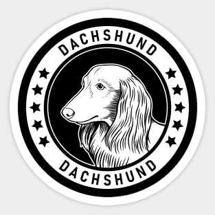 Longhaired Dachshund Fan Gift Sticker